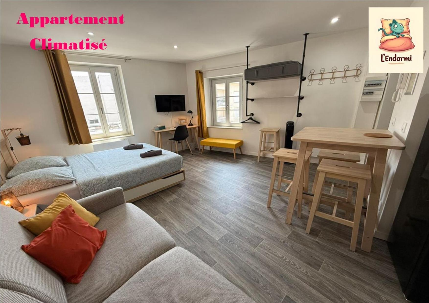 L'Endormi - Centre Ville - Wifi Et Netflix Apartamento